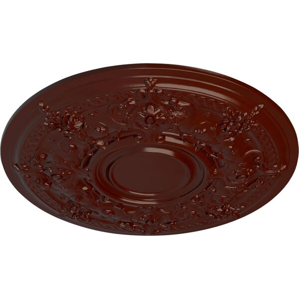 Darnay Ceiling Medallion (Fits Canopies Up To 7 1/4), Hnd-Painted Brushed Mahogany, 29 1/4OD X 2P